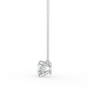 The Caelina Necklace — Round Hidden Halo Lab-Grown Diamond Pendant | The Jewel Concierge