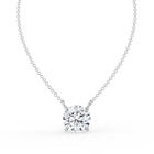 The Caelina Necklace - Round Cut Solitaire