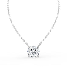 The Caelina Necklace - Round Cut Solitaire
