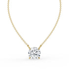 The Caelina Necklace - Round Cut Solitaire