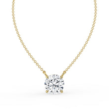 The Caelina Necklace - Round Cut Solitaire