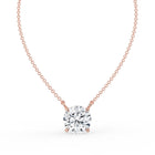 The Caelina Necklace - Round Cut Solitaire