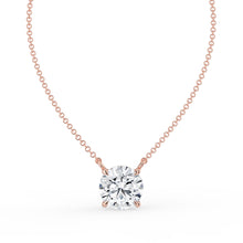 The Caelina Necklace - Round Cut Solitaire