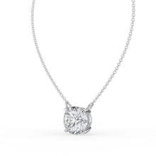 The Caelina Necklace - Round Cut Solitaire