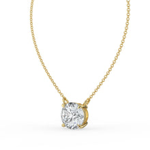 The Caelina Necklace - Round Cut Solitaire
