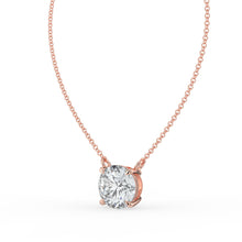 The Caelina Necklace - Round Cut Solitaire