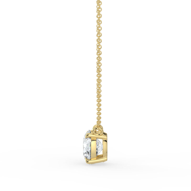 The Caelina Necklace - Round Cut Solitaire
