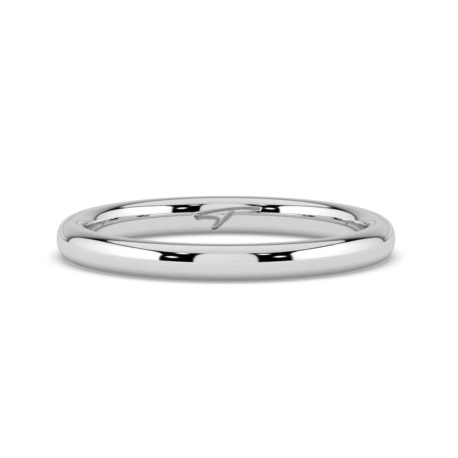 The Emily Ring - 2mm Classic Rounded Wedding Band