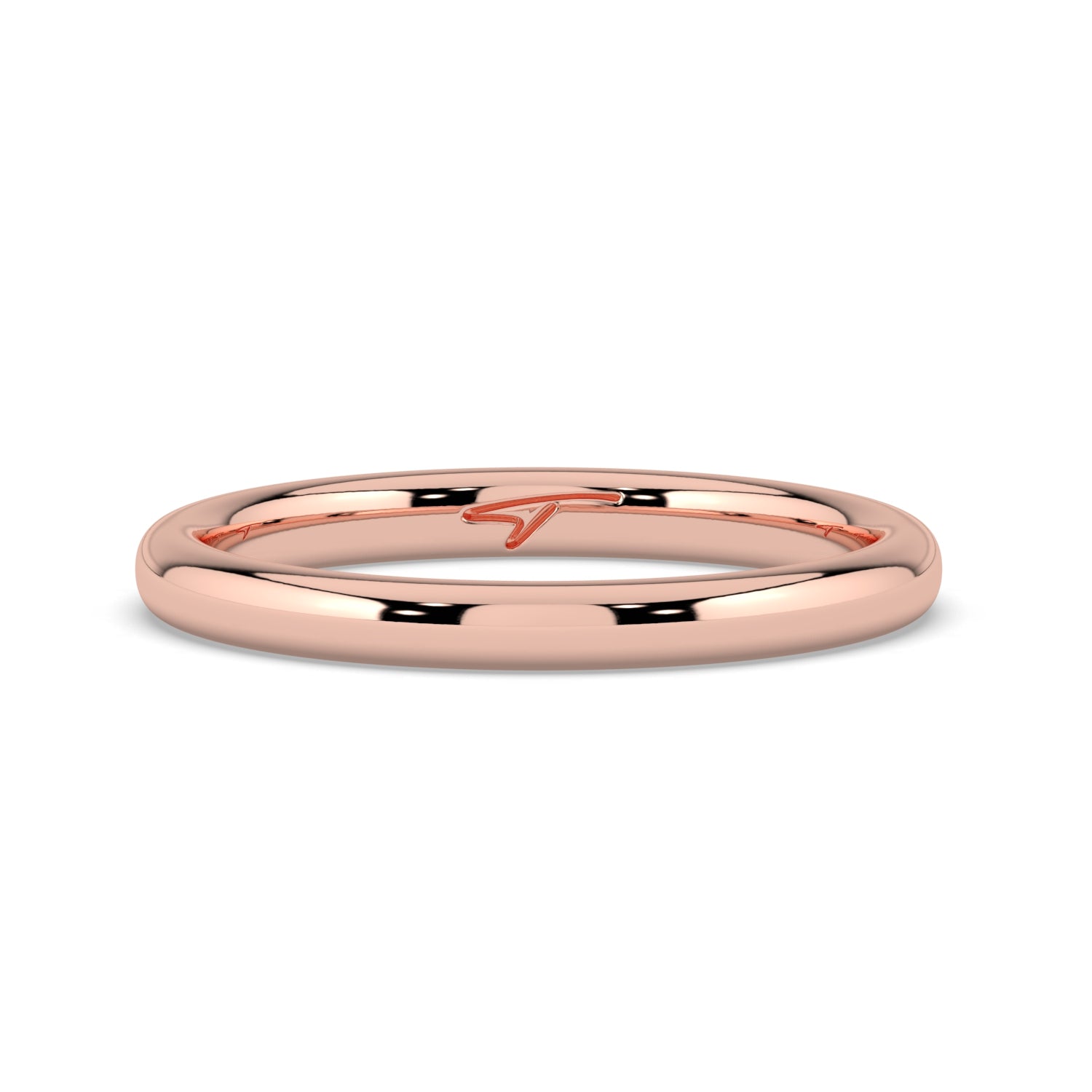 The Emily Ring - 2mm Classic Rounded Wedding Band