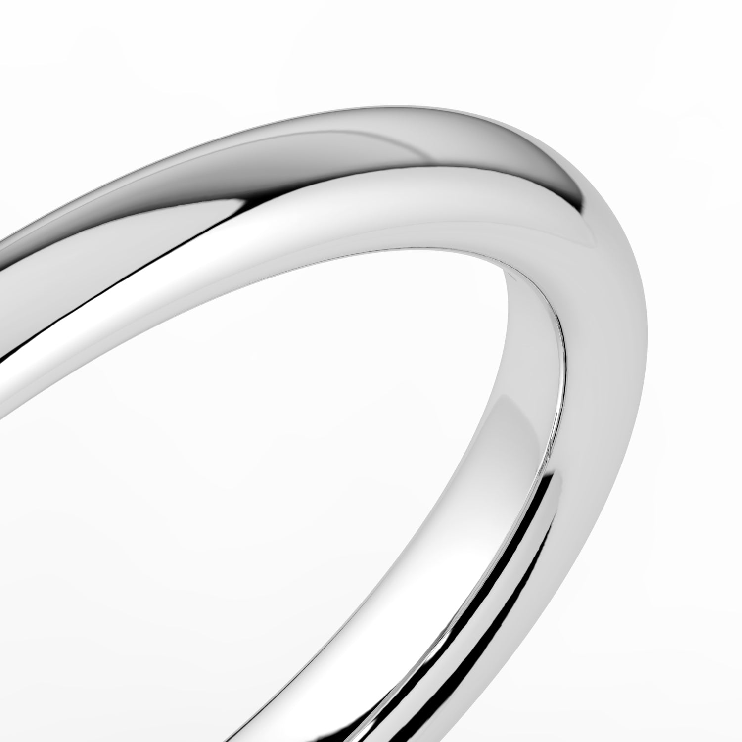 The Emily Ring - 2mm Classic Rounded Wedding Band