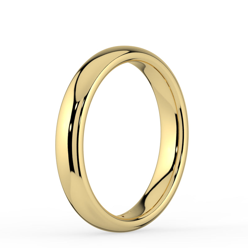 The Emily Ring – 3mm Classic Rounded Wedding Band – The Jewel Concierge