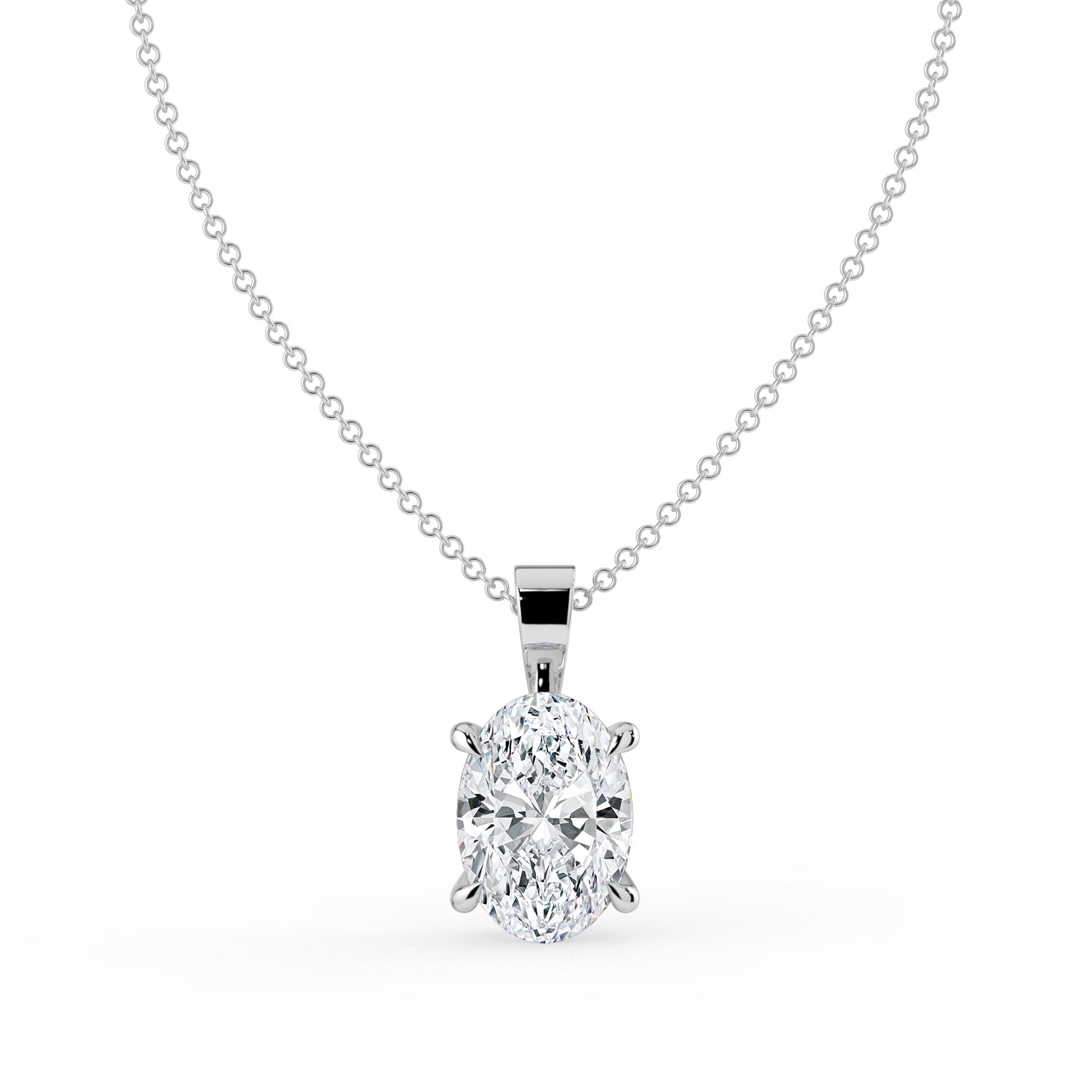 The Seraphine Pendant - Oval Cut Solitaire