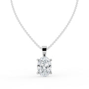The Seraphine Necklace — Oval Cut Lab-Grown Diamond Pendant | The Jewel Concierge