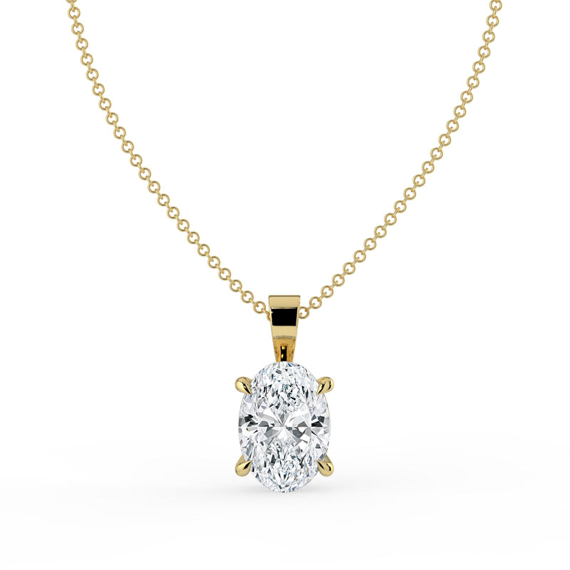 The Seraphine Pendant – Oval Cut Solitaire – The Jewel Concierge