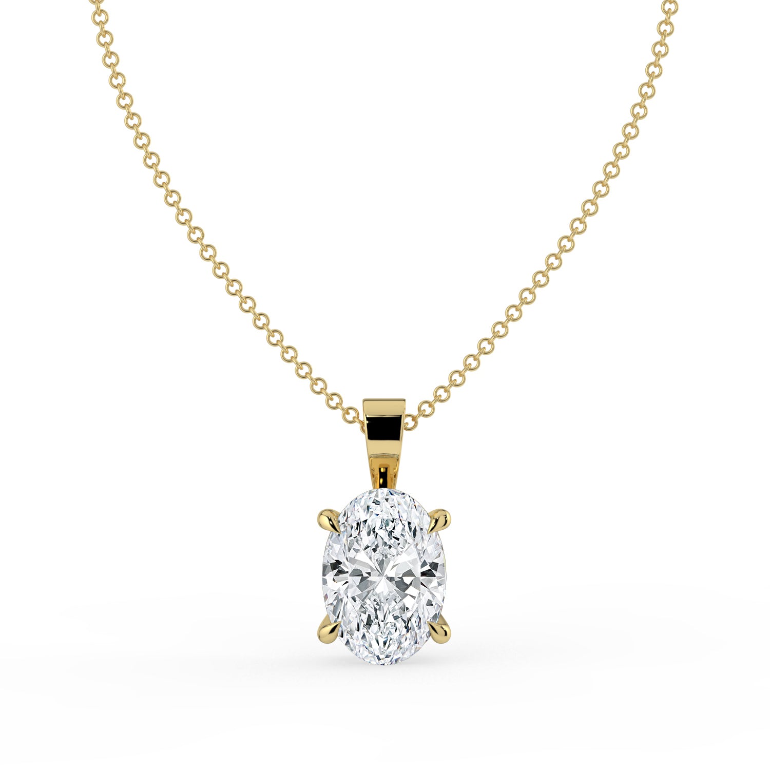 The Seraphine Pendant - Oval Cut Solitaire
