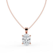 The Seraphine Necklace — Oval Cut Lab-Grown Diamond Pendant | The Jewel Concierge
