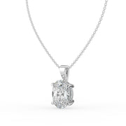 The Seraphine Necklace — Oval Cut Lab-Grown Diamond Pendant | The Jewel Concierge