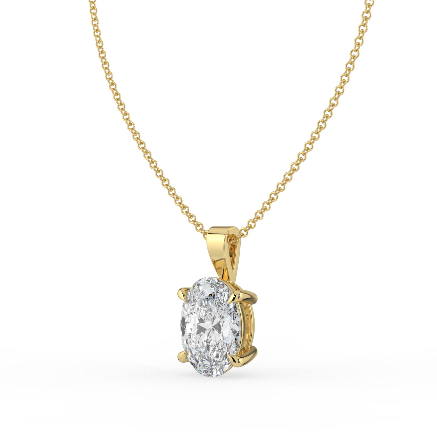 The Seraphine Pendant - Oval Cut Solitaire