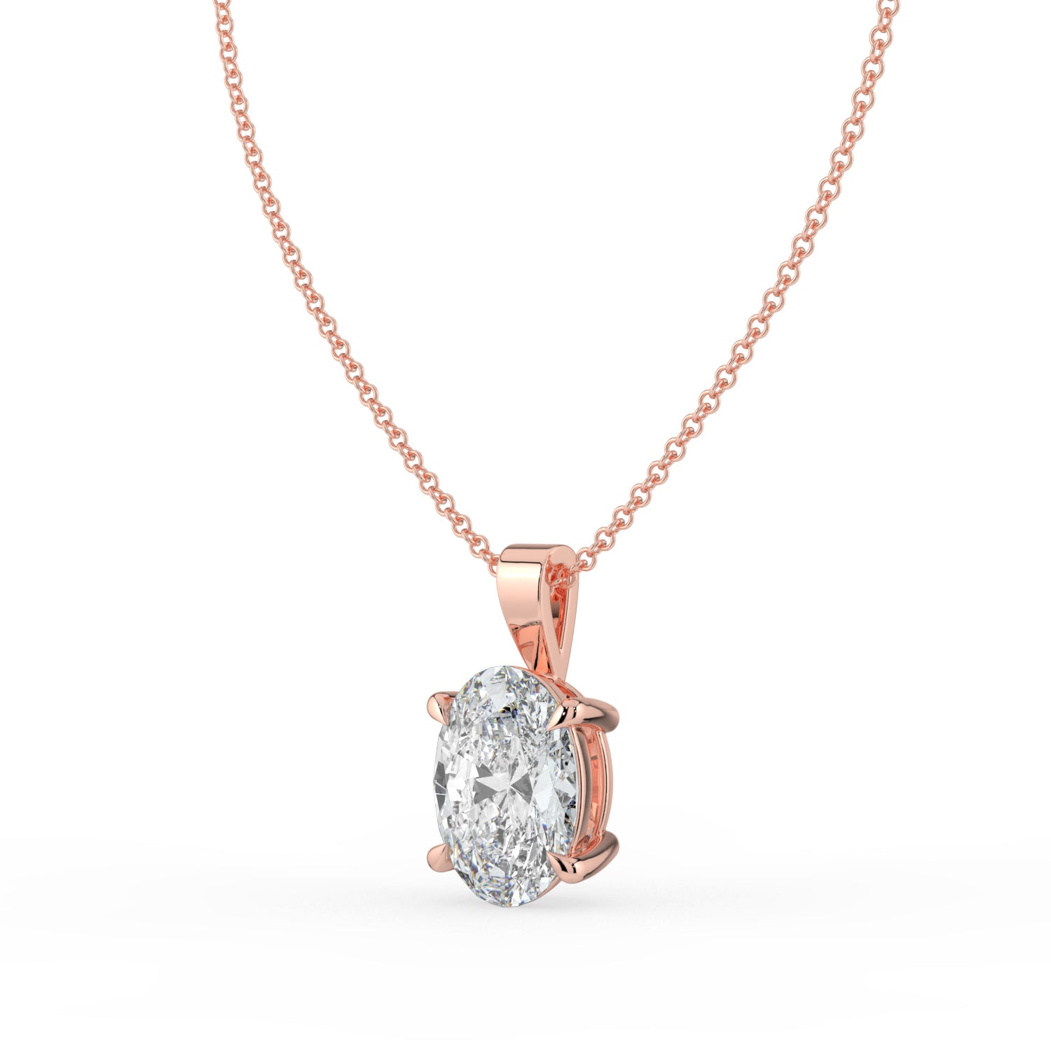 The Seraphine Pendant - Oval Cut Solitaire