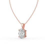 The Seraphine Necklace — Oval Cut Lab-Grown Diamond Pendant | The Jewel Concierge