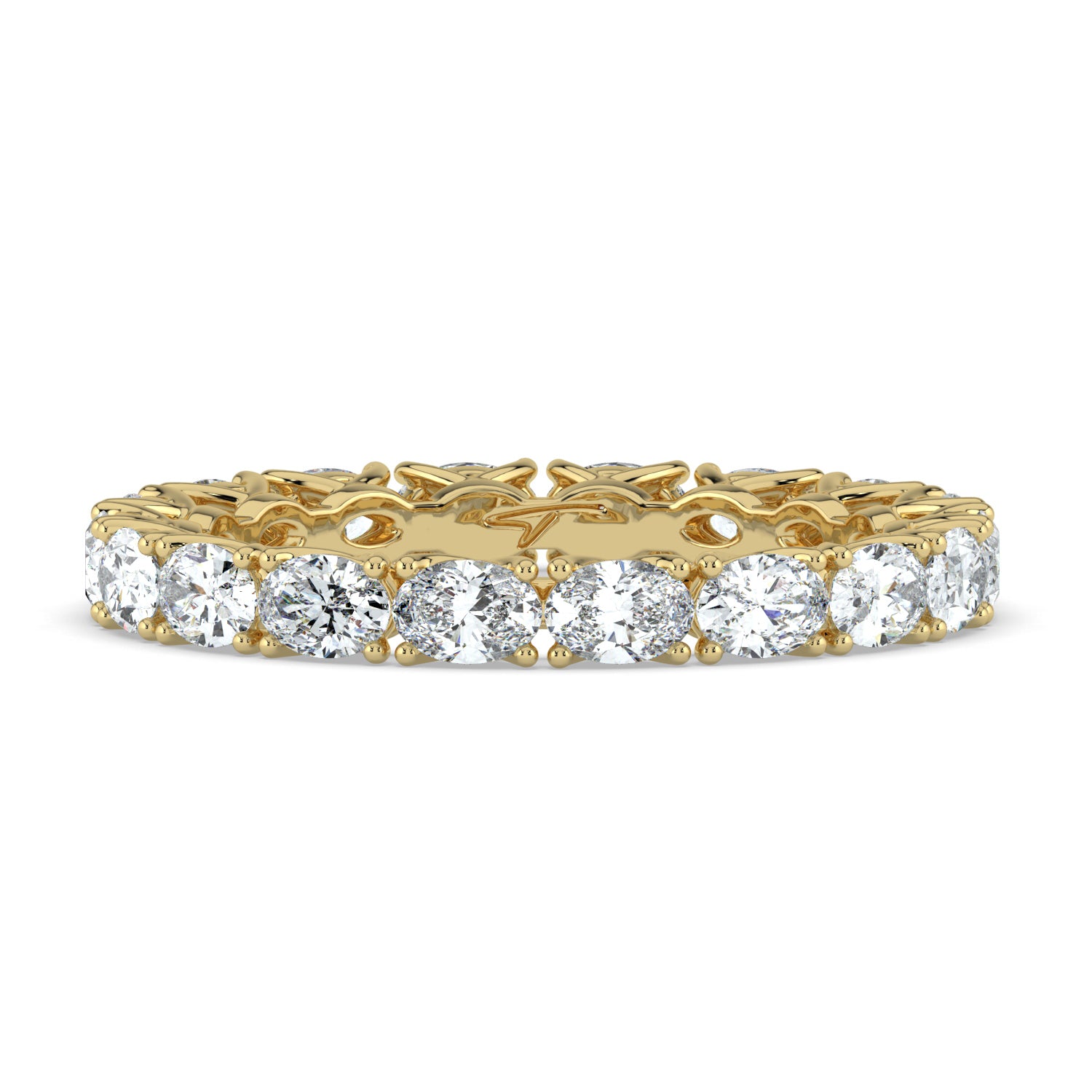 The Brooke Ring - East-West Oval Eternity Band
