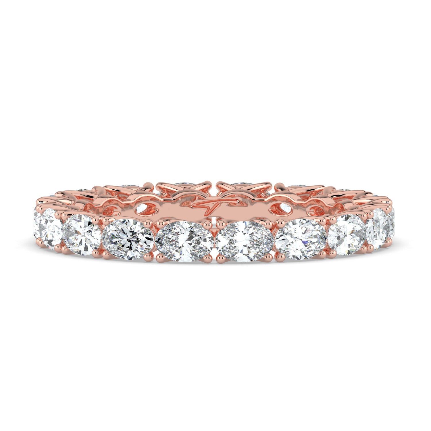 The Brooke Ring - East-West Oval Eternity Band