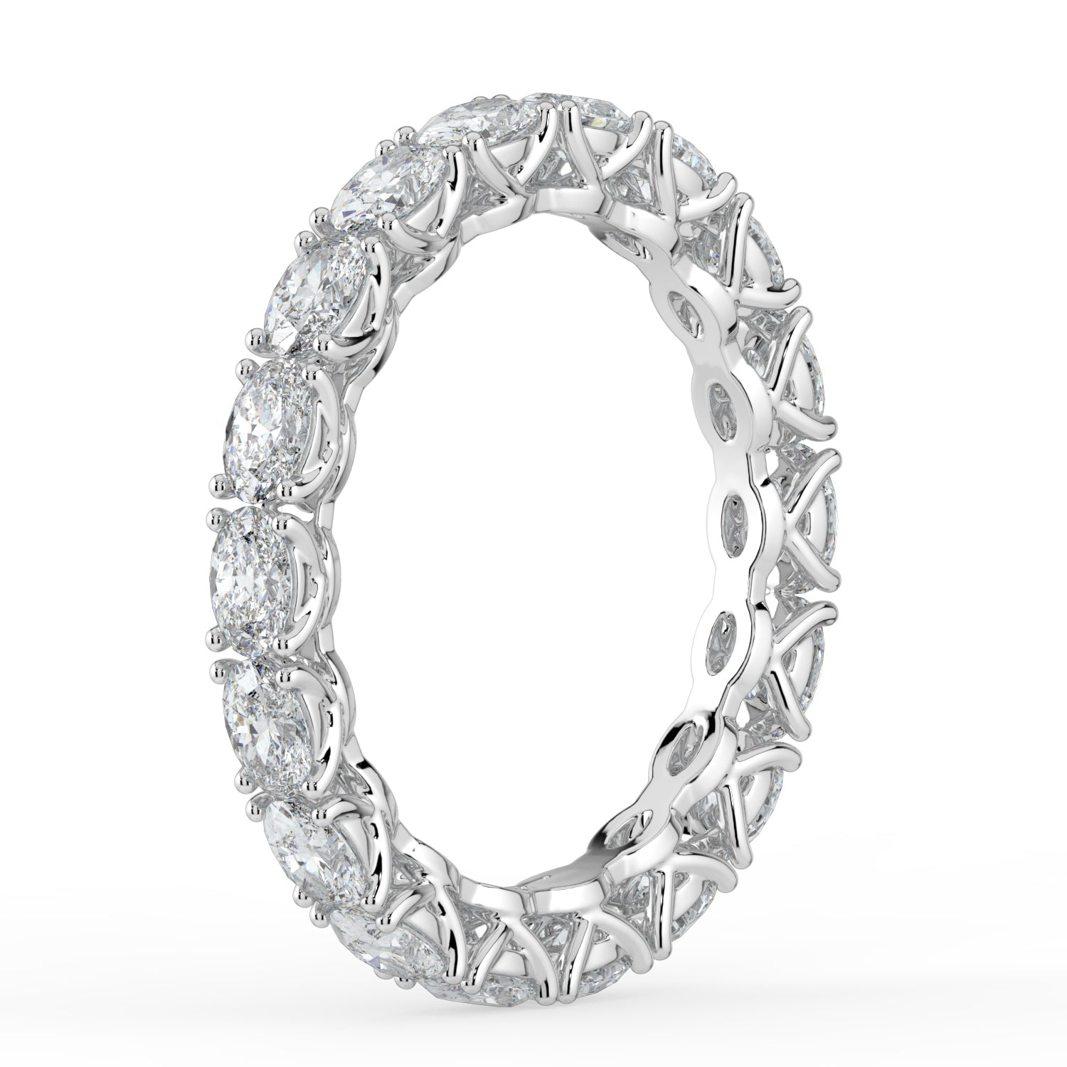 The Brooke Ring - East-West Oval Eternity Band