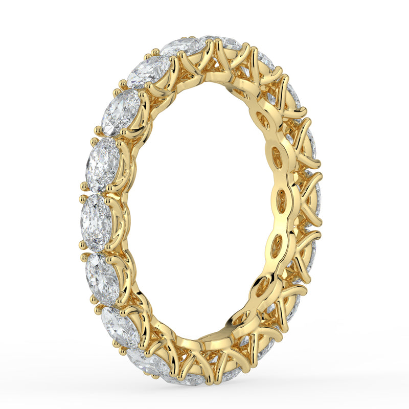 The Brooke Ring - East-West Oval Eternity Band