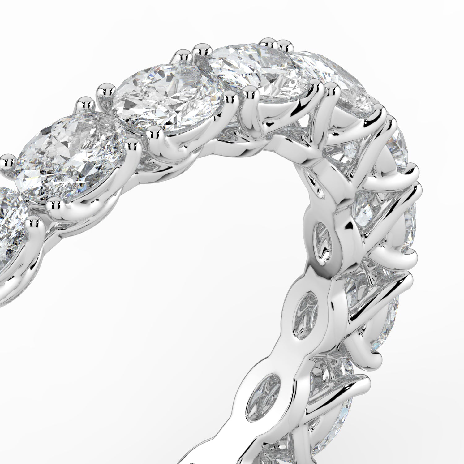 The Brooke Ring - East-West Oval Eternity Band