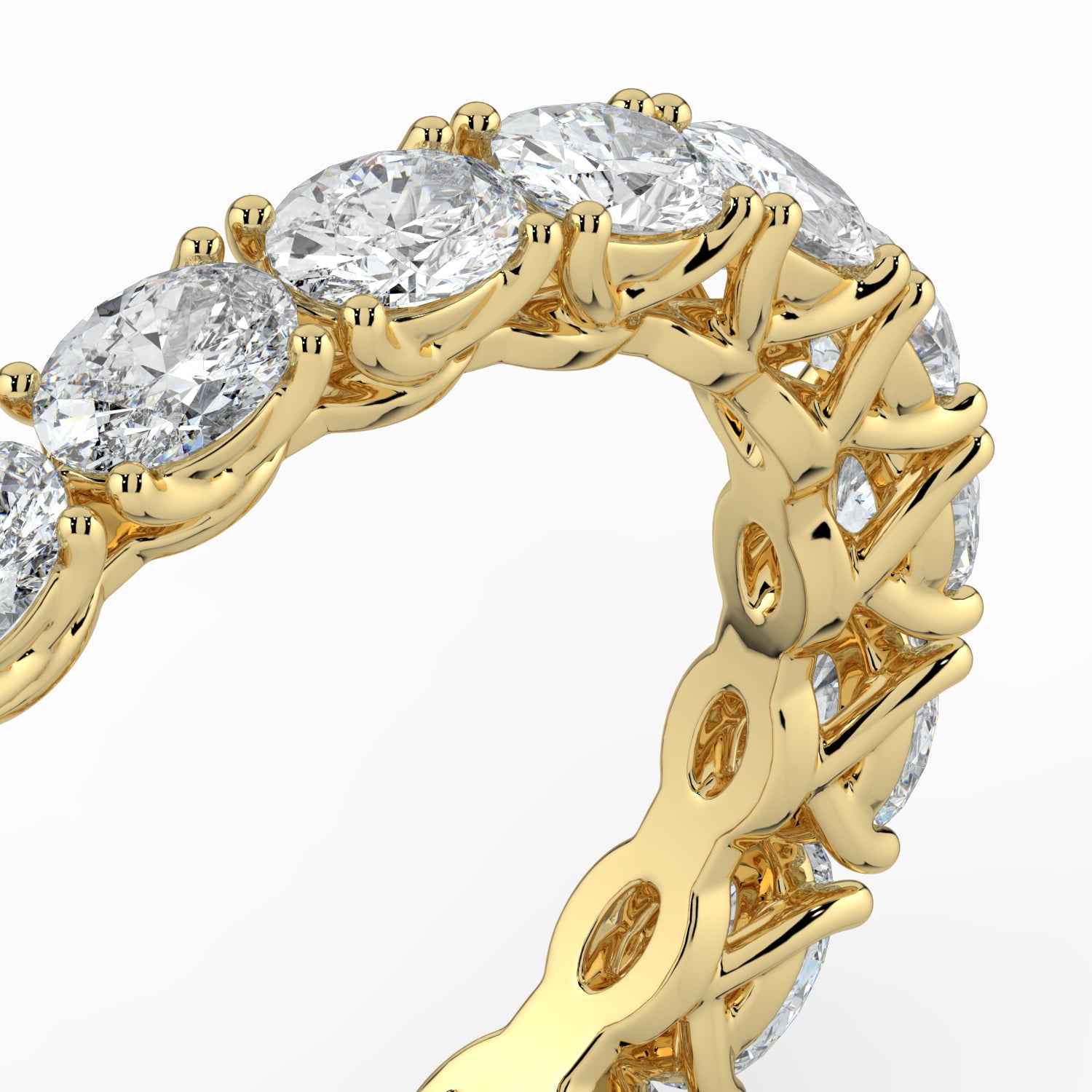 The Brooke Ring - East-West Oval Eternity Band