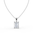 The Seraphine Pendant - Emerald Cut Solitaire