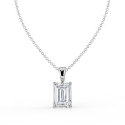 The Seraphine Lab-Grown Diamond Pendant — Emerald Cut Solitaire | The Jewel Concierge