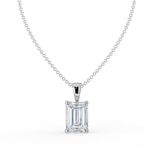 The Seraphine Pendant - Emerald Cut Solitaire