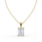 The Seraphine Pendant - Emerald Cut Solitaire
