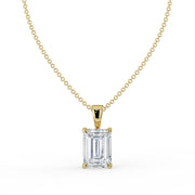 The Seraphine Lab-Grown Diamond Pendant — Emerald Cut Solitaire | The Jewel Concierge