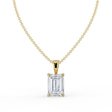 The Seraphine Pendant - Emerald Cut Solitaire