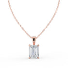 The Seraphine Pendant - Emerald Cut Solitaire