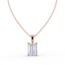 The Seraphine Pendant - Emerald Cut Solitaire