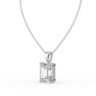 The Seraphine Pendant - Emerald Cut Solitaire