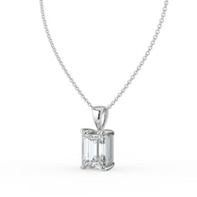 The Seraphine Pendant - Emerald Cut Solitaire