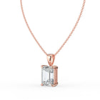 The Seraphine Pendant - Emerald Cut Solitaire