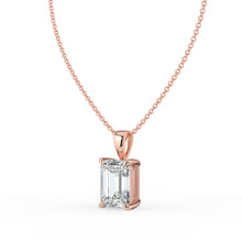 The Seraphine Pendant - Emerald Cut Solitaire