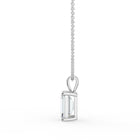 The Seraphine Pendant - Emerald Cut Solitaire