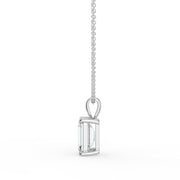 The Seraphine Lab-Grown Diamond Pendant — Emerald Cut Solitaire | The Jewel Concierge