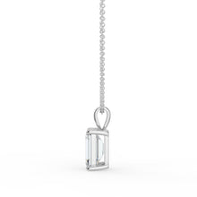 The Seraphine Pendant - Emerald Cut Solitaire