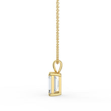 The Seraphine Pendant - Emerald Cut Solitaire