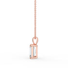 The Seraphine Pendant - Emerald Cut Solitaire