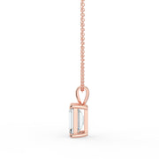 The Seraphine Lab-Grown Diamond Pendant — Emerald Cut Solitaire | The Jewel Concierge