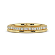 The Sarah Ring — Double Pavé Lab-Grown Diamond Wedding Band | The Jewel Concierge