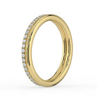 The Sarah Ring - Double Wedding Band with Pavé
